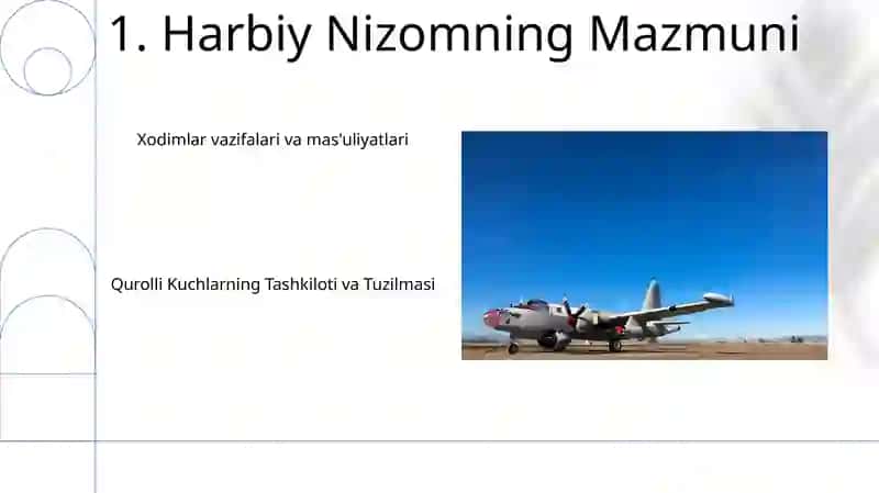 Umumharbiy nizomlar, uning asosiy talablari va mazmuni 3