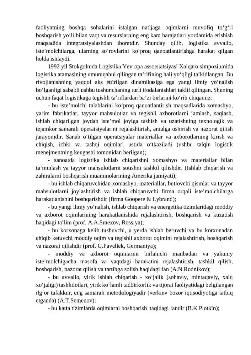 Logistika faniga kirish 3