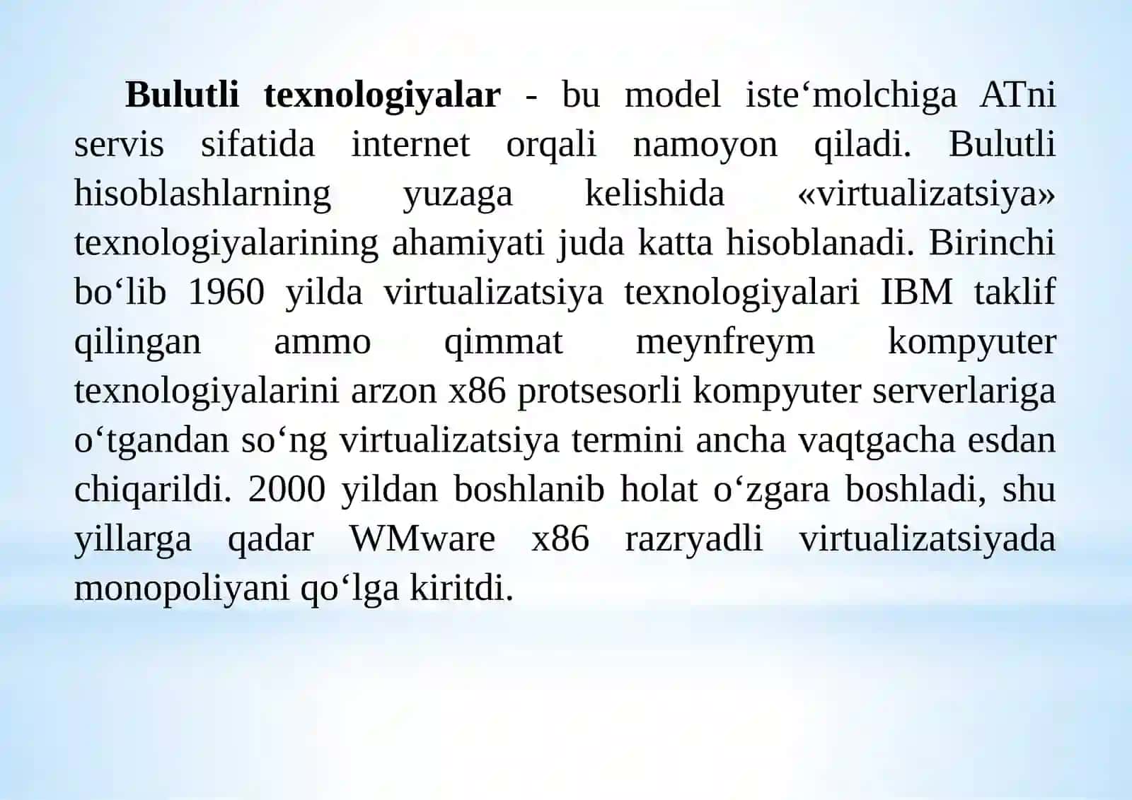 Bulutli texnologiyalarni yuzaga kelish jarayoni 3