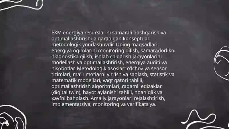 Energetikada EXM ni qoʻllash dasturlarining dolzarbligi 3