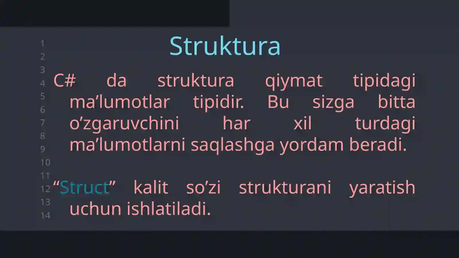 Strukturalar 3