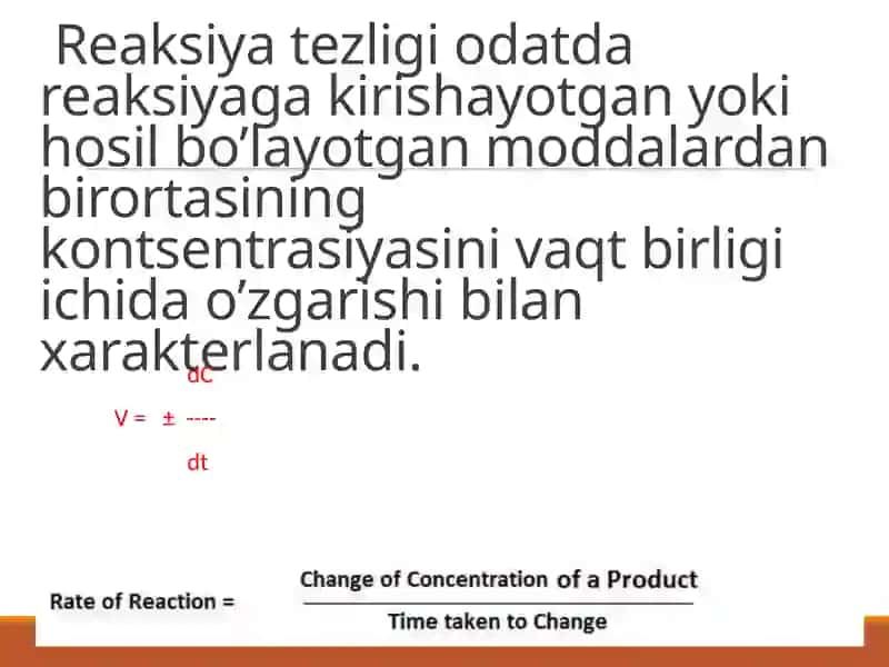 Kimyoviy reaksiya tezligi 3