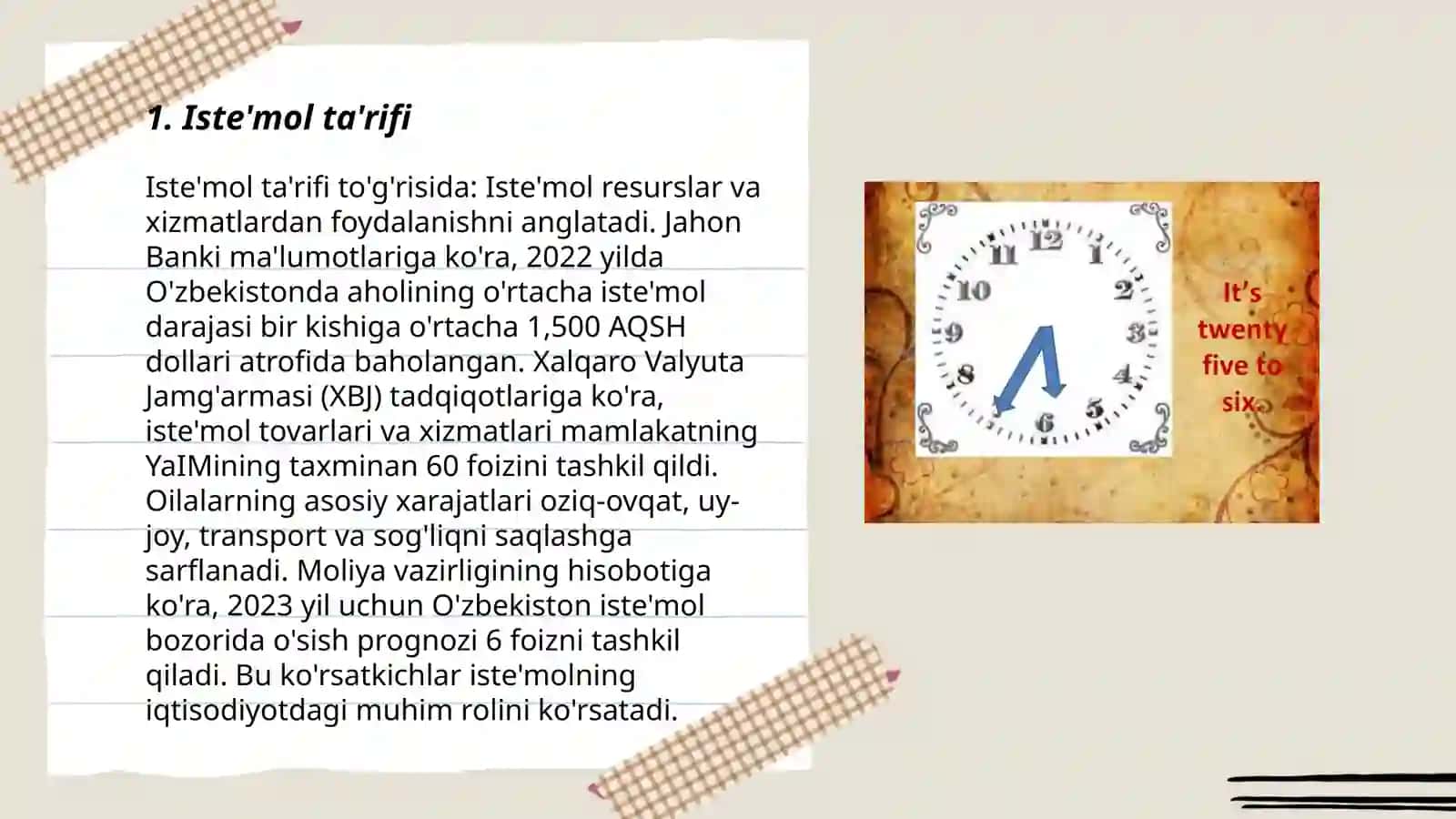 Iste'mol va jamg'arishga o'rtacha hamda chegaralangan moyillik 3