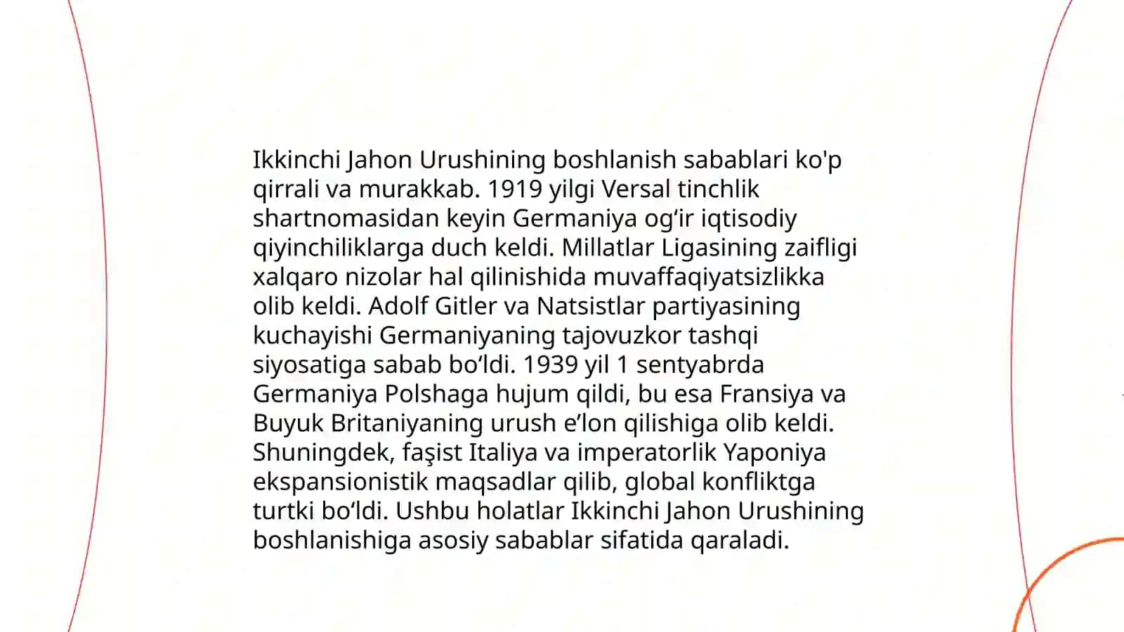 Ikkinchi Jahon Urushining boshlanish sabablari 3