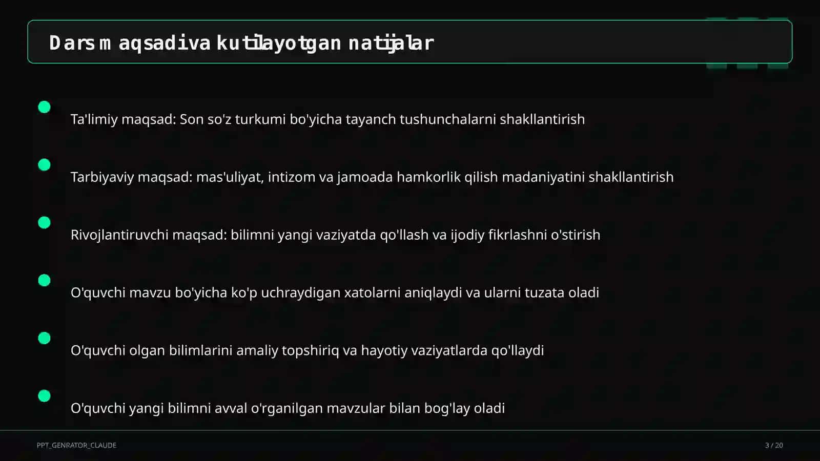 Son so'z turkumi (4-sinf) 3