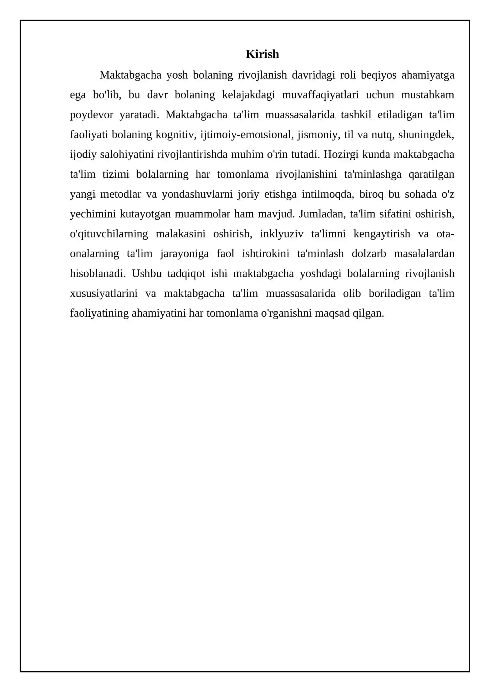 REFERATMT yoshdagi bolarni ribojlanishda orni va MTTdagi talim tarbiya foliyatida turgan ahamiyati 3