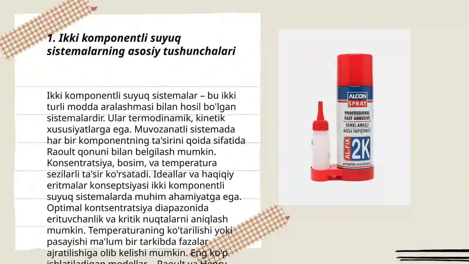 Ikki komponentli suyuq sistemalar 3