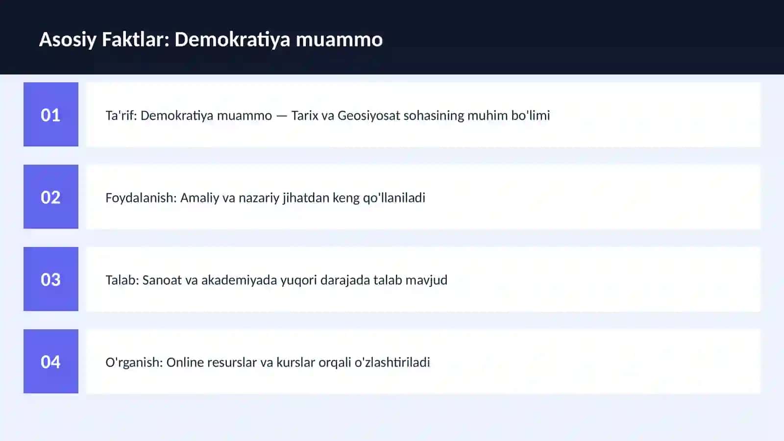 Demokratiya muammo 3