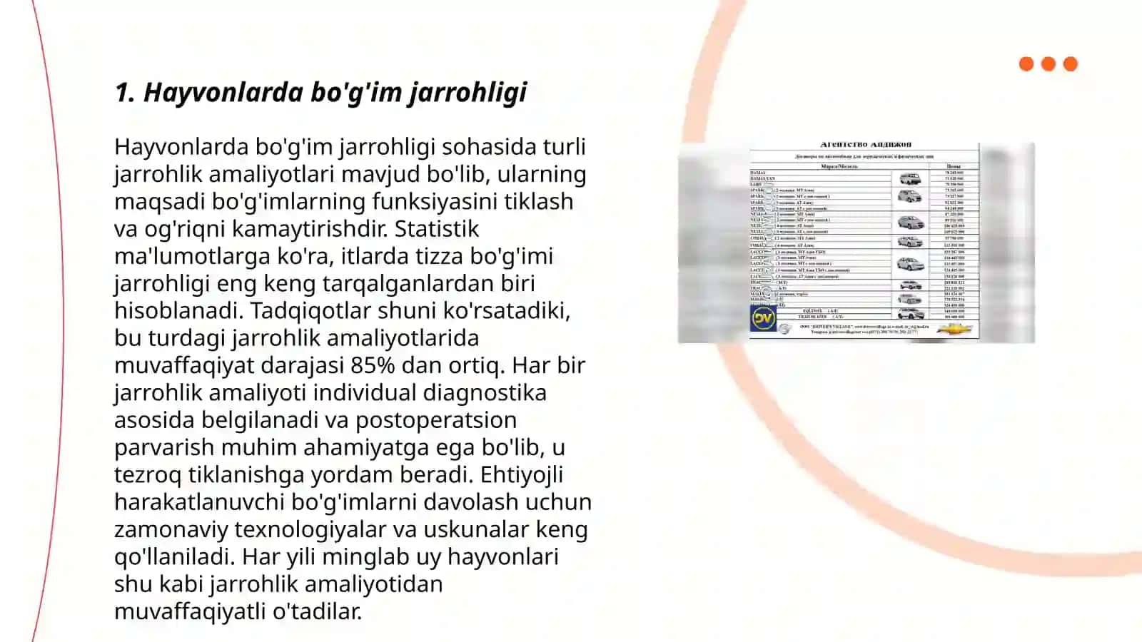 Hayvonlarda bo'g'im va paylarda o'tkaziladigan operatsiyalar 3