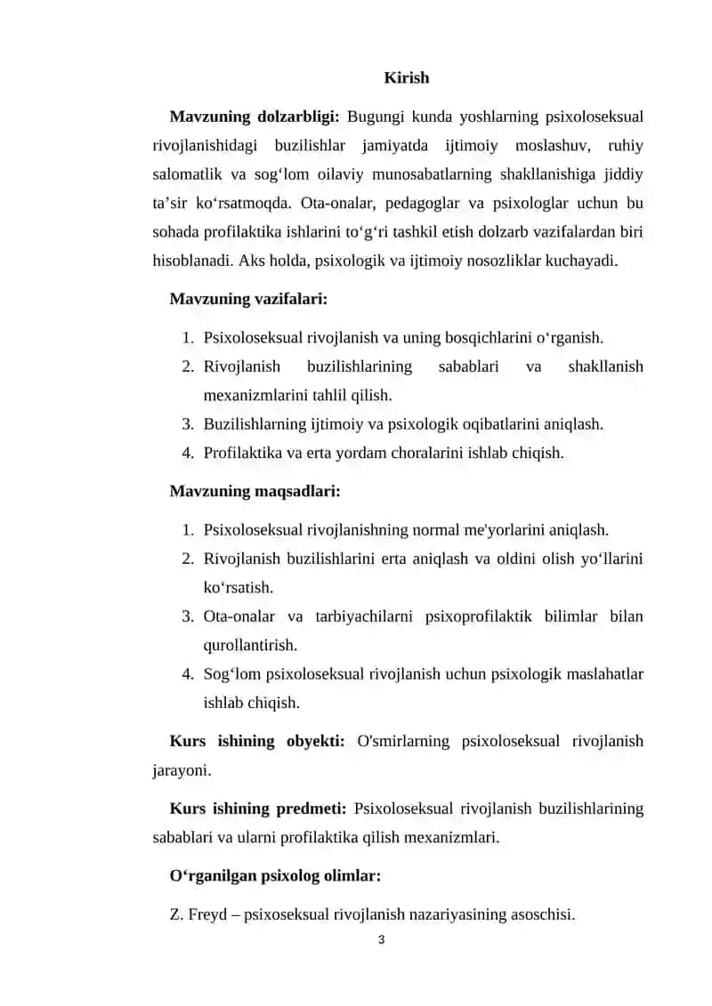 Psixoloseksual rivojlanish buzulishlari profilaktikasi 3