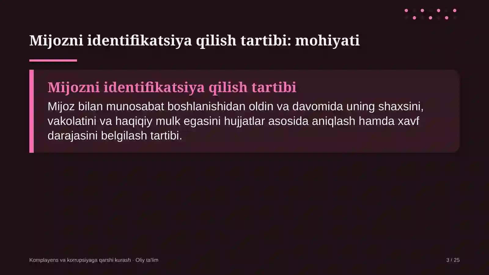 Akusherlik va ginekologiyada mijozni identifikatsiya qilish tartibi 3
