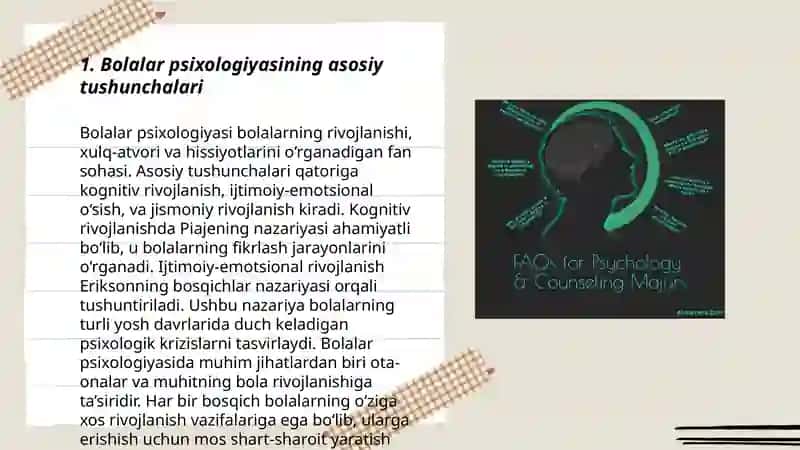 Bolalar psixologiyasi va psixodiagnostika fanidan tayyorlagan taqdimot ishi 3