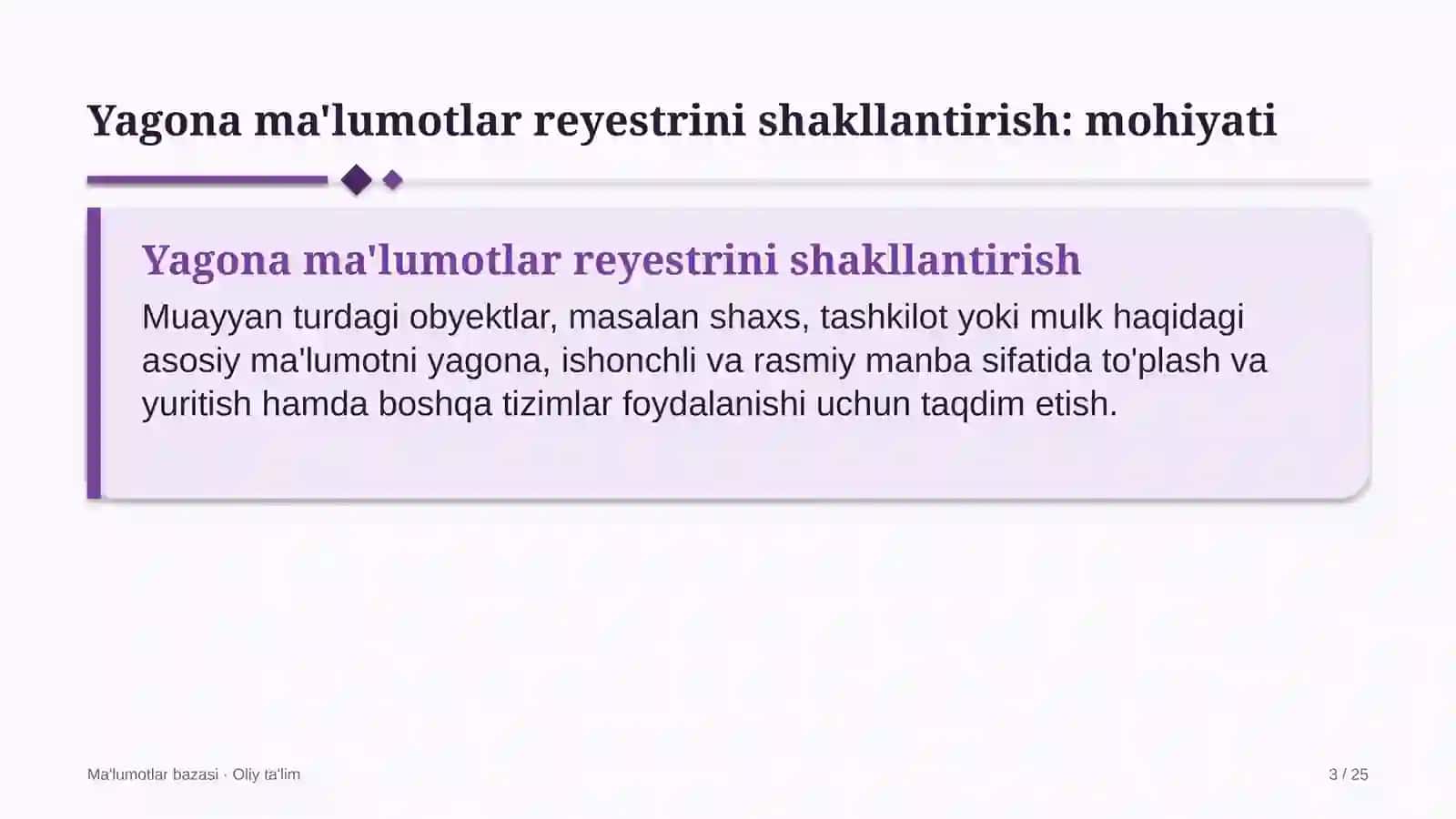 g'isht zavodlarida yagona ma'lumotlar reyestrini shakllantirish 5856 3