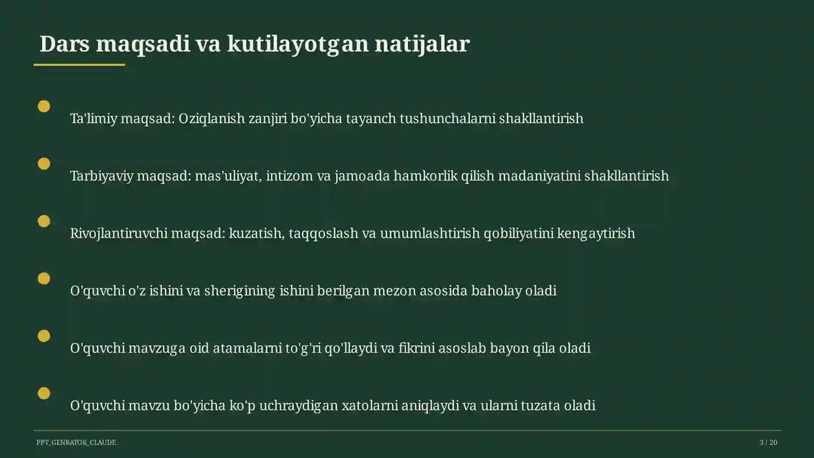 Oziqlanish zanjiri (3-sinf) 3