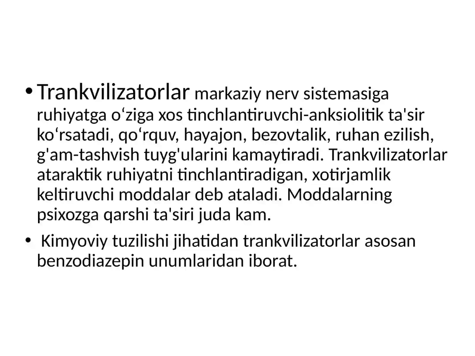 Trankvilizatorlar 3