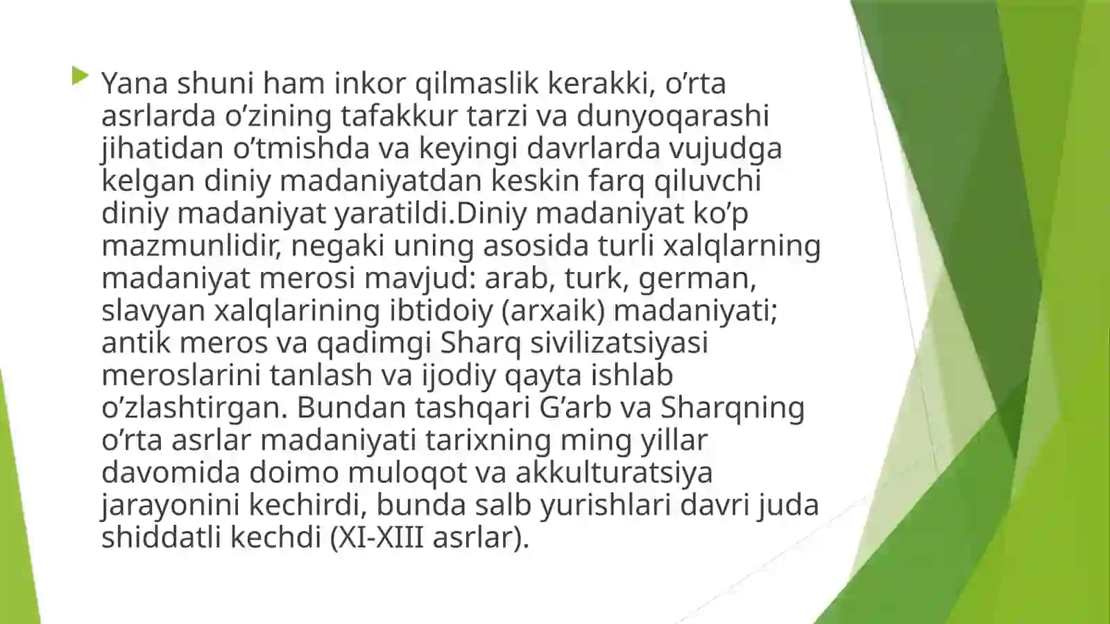 Diniy madaniy an’analarning jamiyat      taraqqiyotiga ta’siri 3