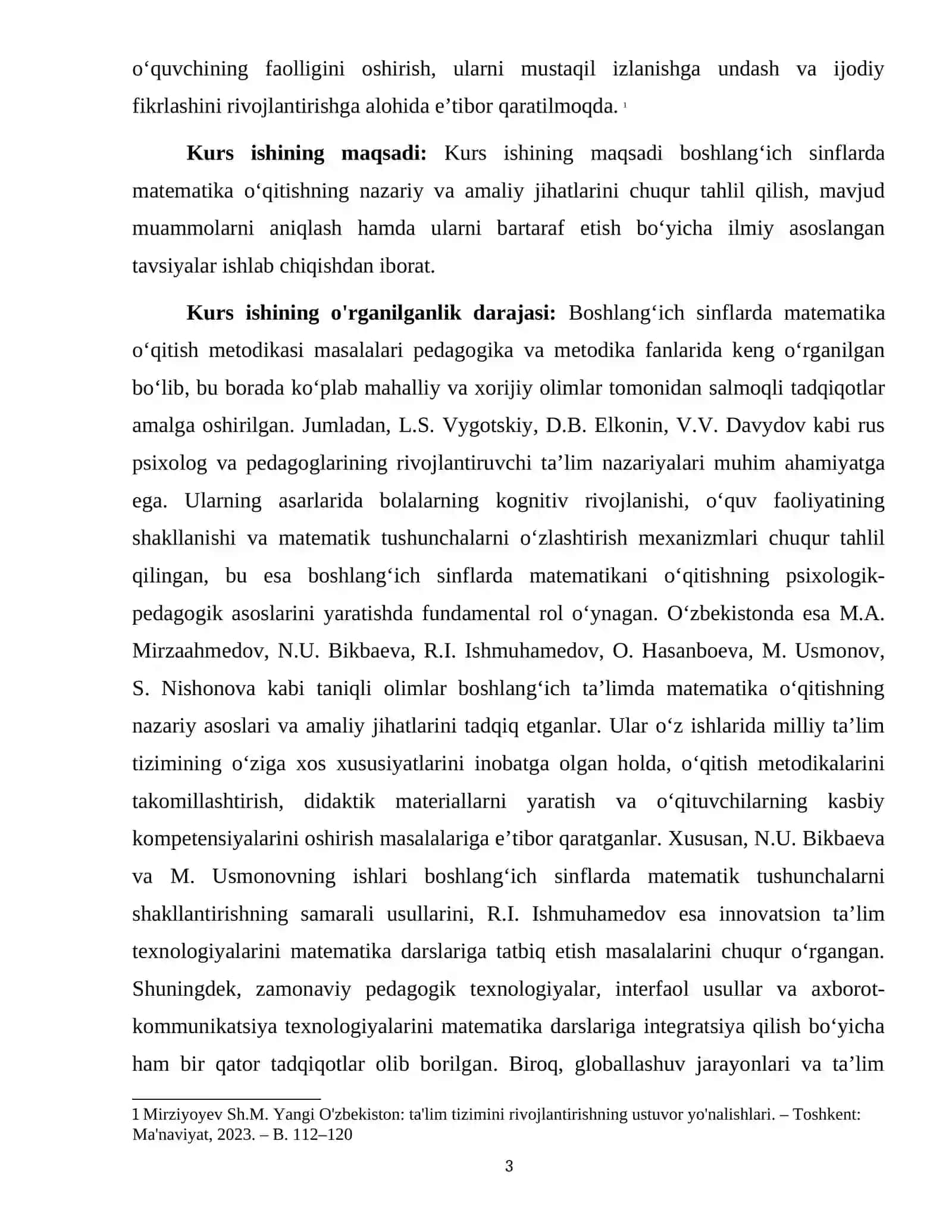BOSHLANG‘ICH SINFLARDA MATEMATIKA O‘QITISHNING UMUMIY MASALALARI 3