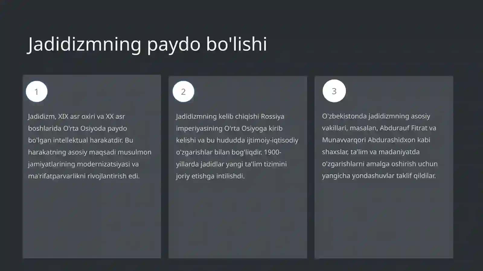 Jadidizm falsafasi vujudga kelishining ob’yektiv va sub’ektiv omillari 3