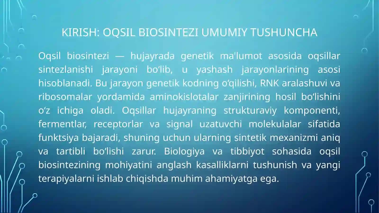 Biologiya fanidan taqdimot 3