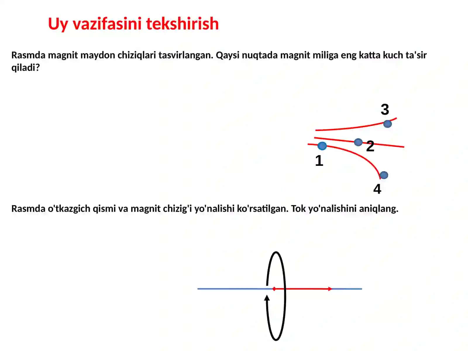 Fizika - Amper kuchi va uning amaliy qo'llanilishi (11-sinf) 3