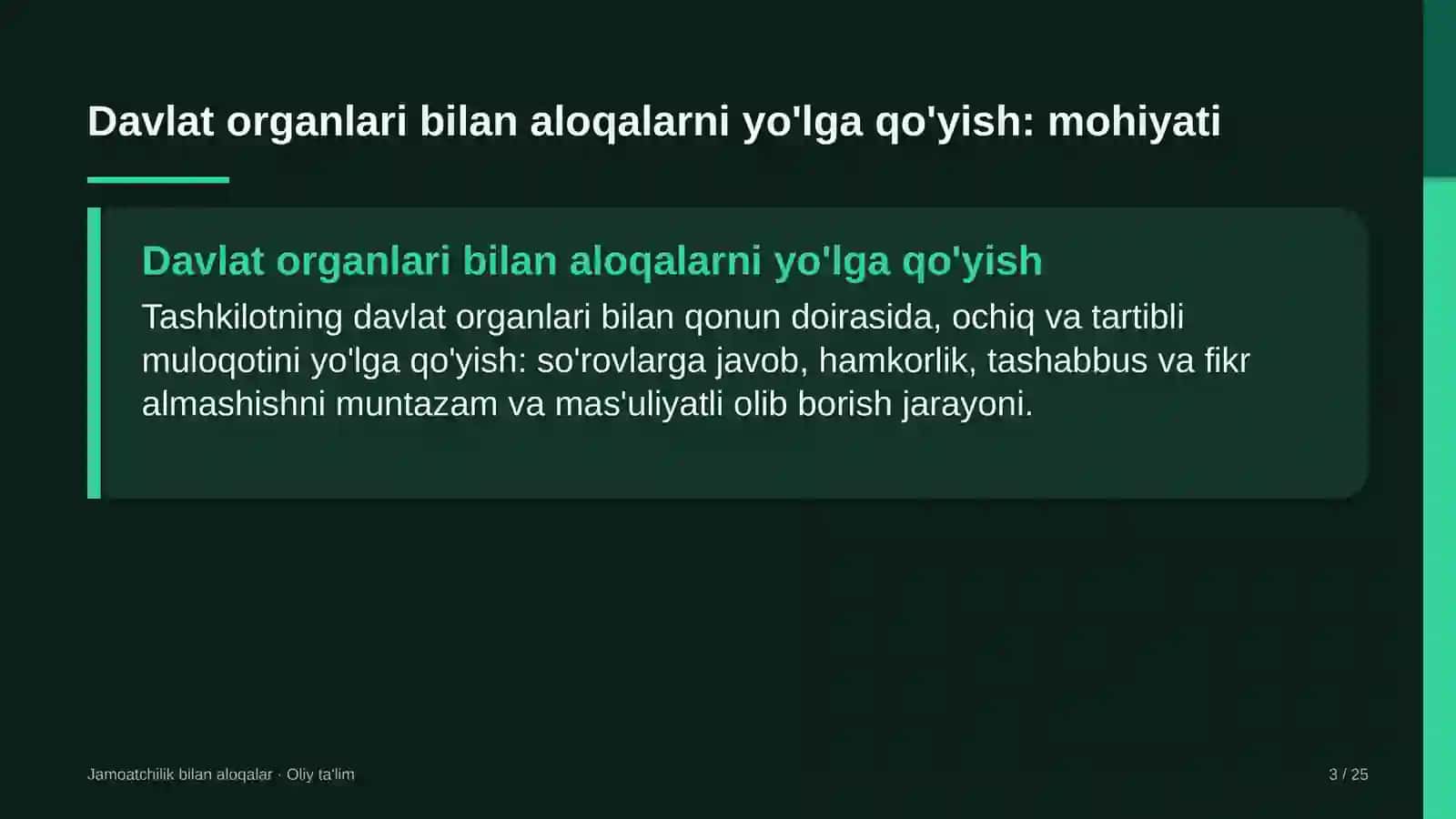 yuridik klinikalarda davlat organlari bilan aloqalarni yo'lga qo'yish 5968 3