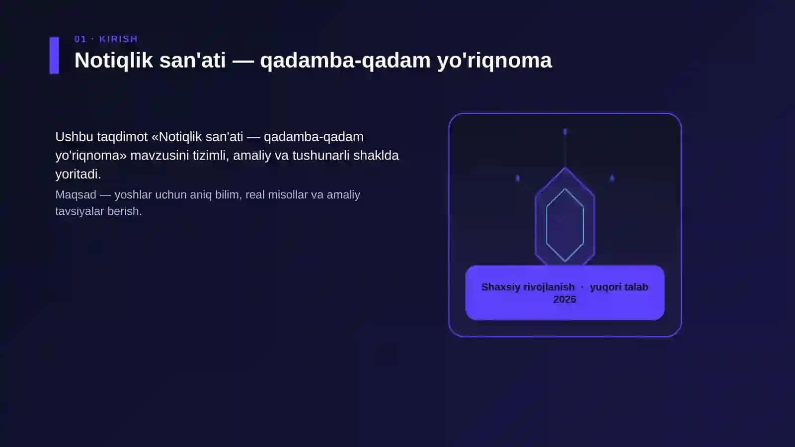 Notiqlik san'ati — qadamba-qadam yo'riqnoma 3