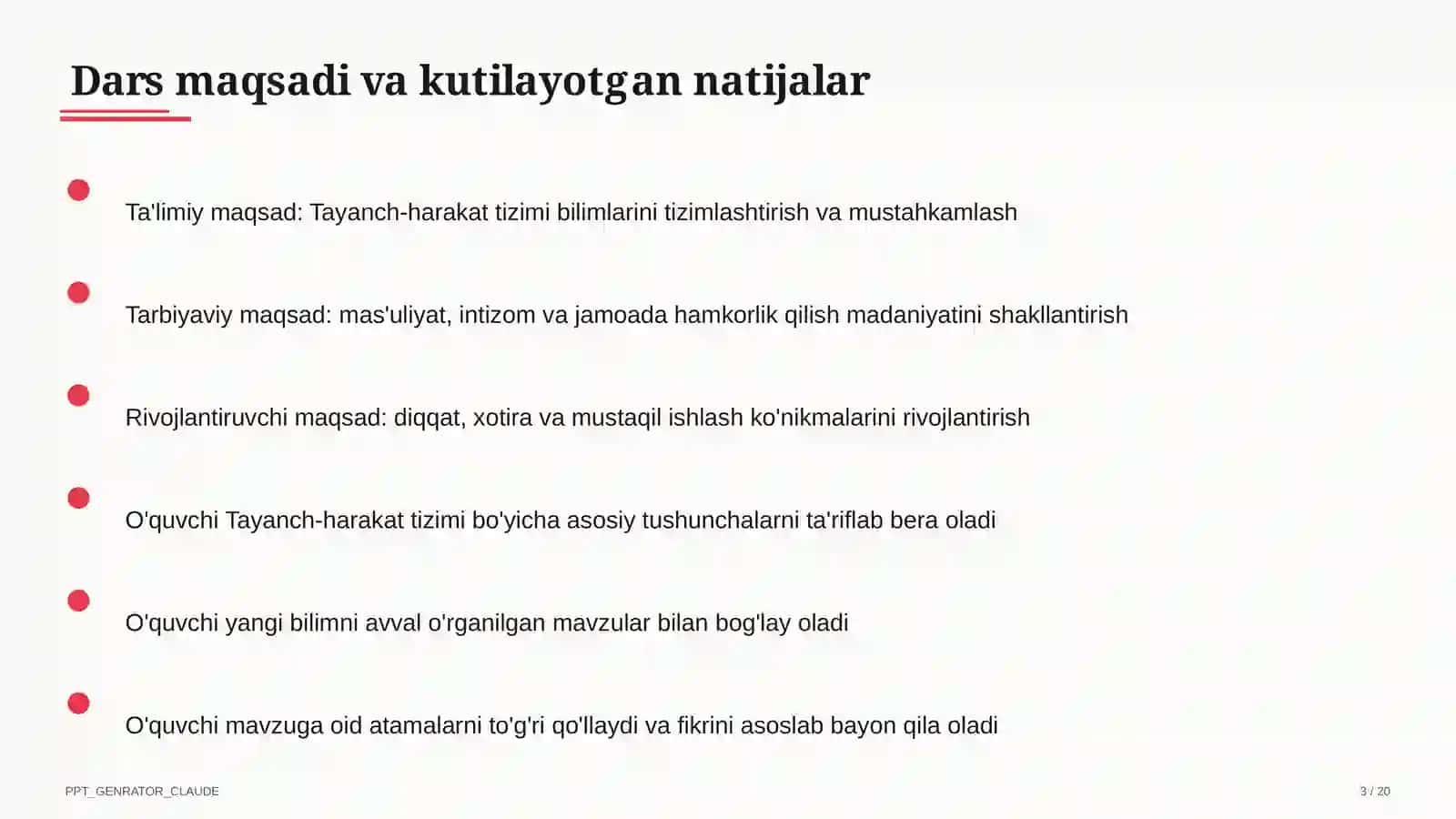 Tayanch-harakat tizimi (8-sinf) 3