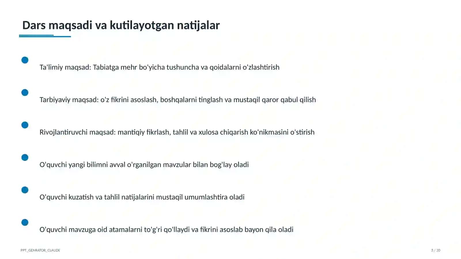 Tabiatga mehr (3-sinf) 3