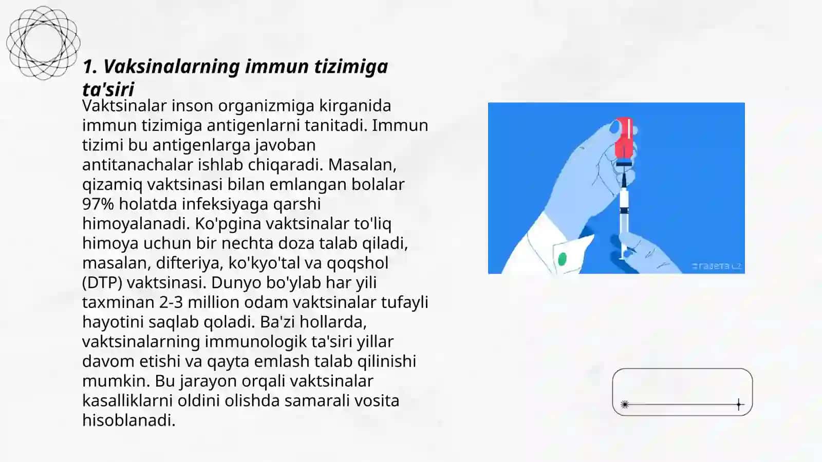 Vaksina va zardoblarni inson salomatligiga taʼsiri 3