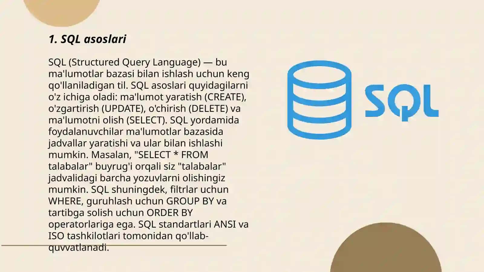 SQL funksiyalar 3