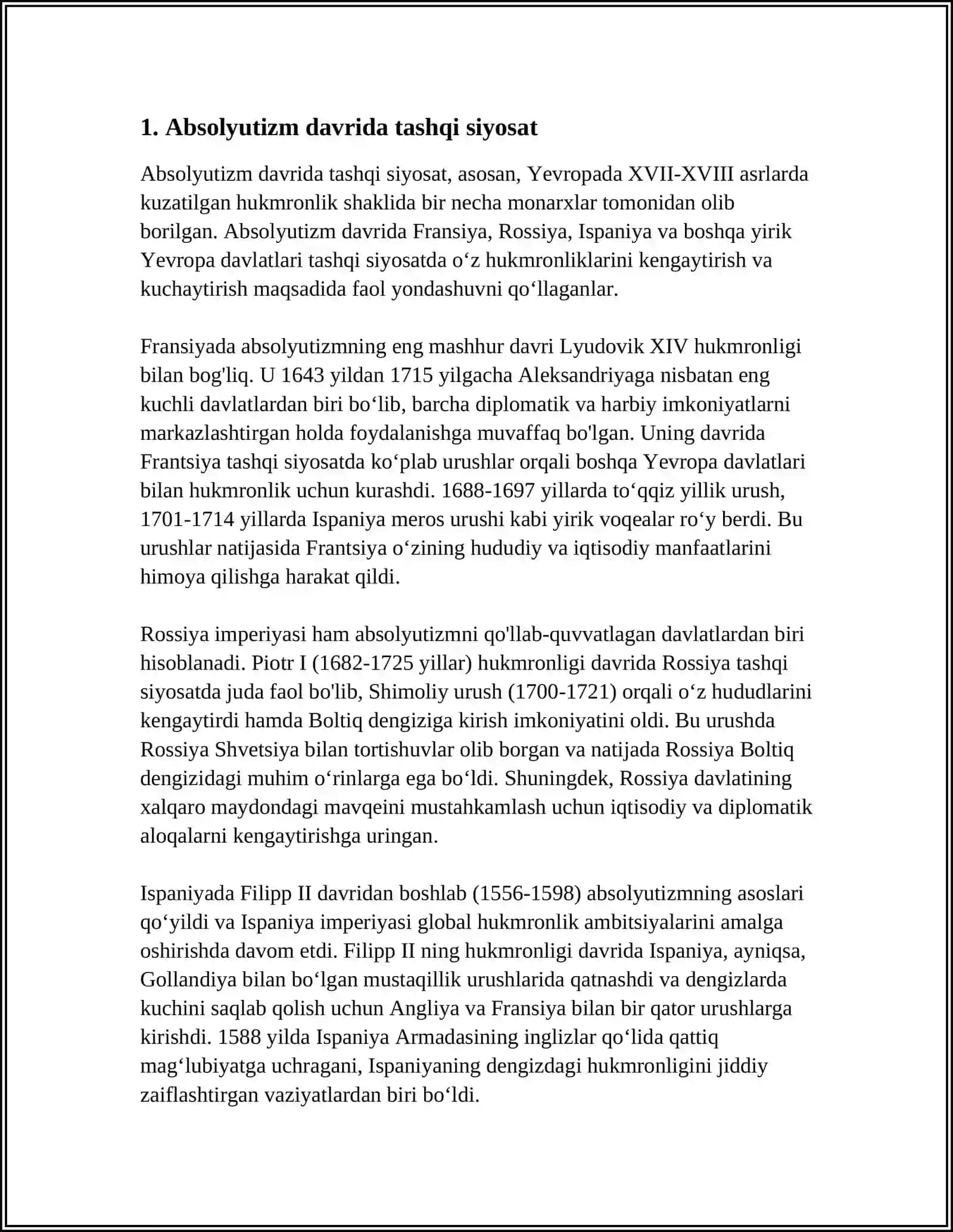 XVII-XVIII-ASRLARDA XORIJIY MAMLAKATLAR TARIXI TARIXSHUNOSLIGI 3