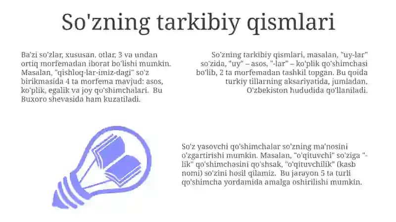 So'z va uning tarkibi 3