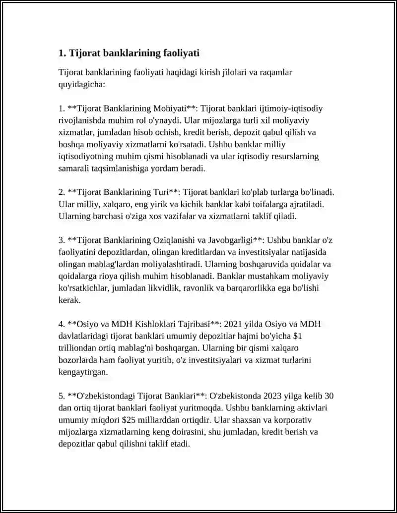TIJORAT BANKLARNING OPERATSIYALARI 3