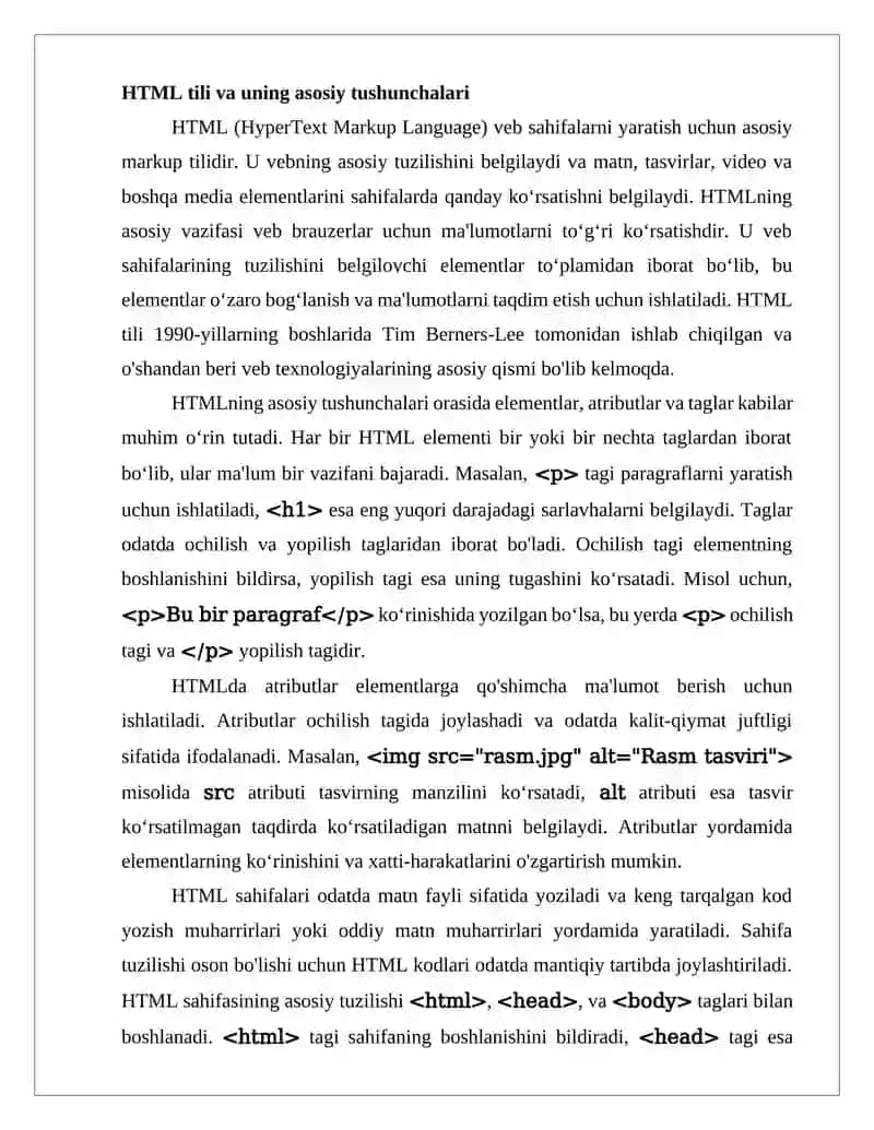HTLM tili.Tasvirlar bilan ishlash 3