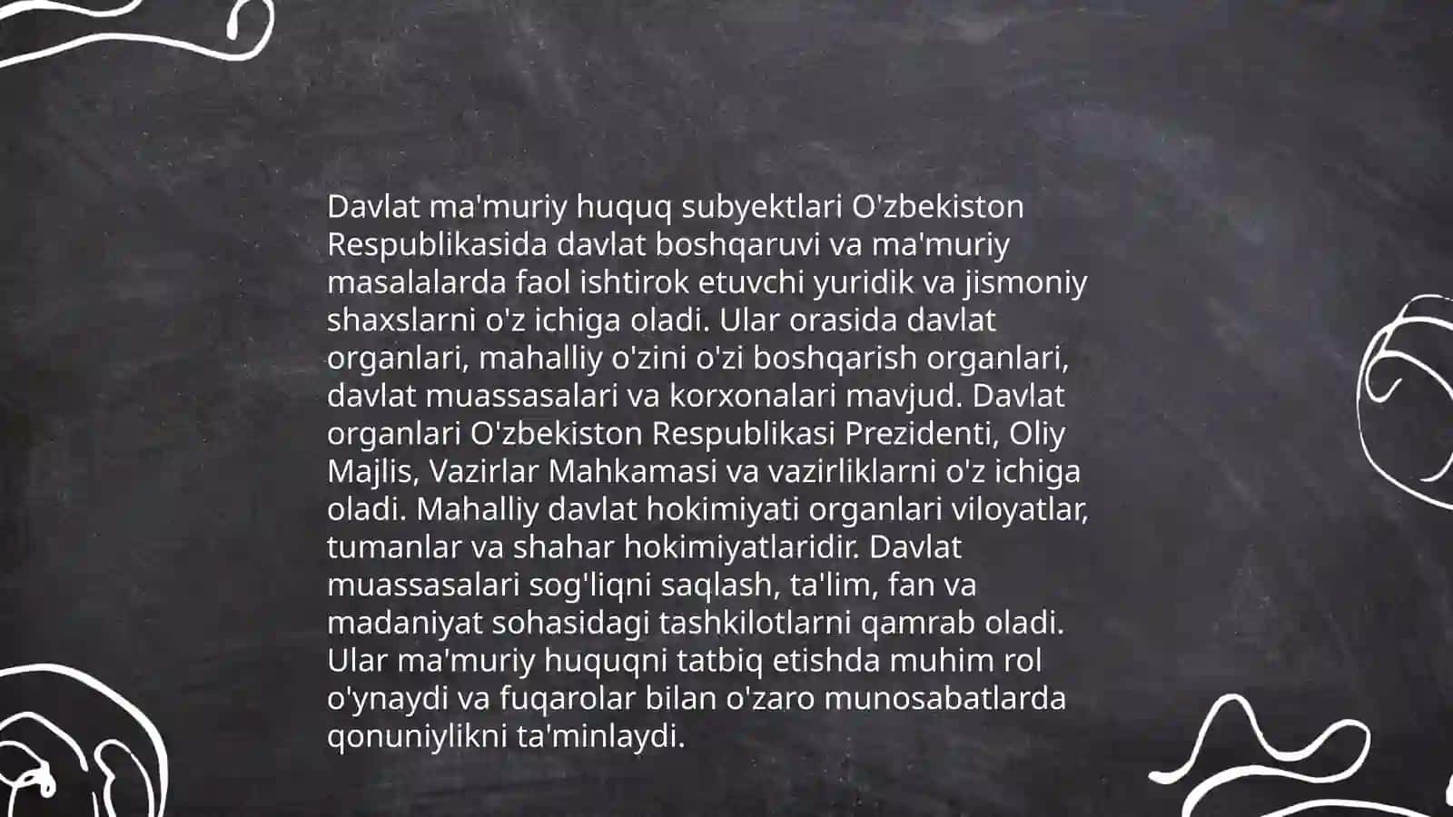 Ma'muriy Huquq Subyektlari 3