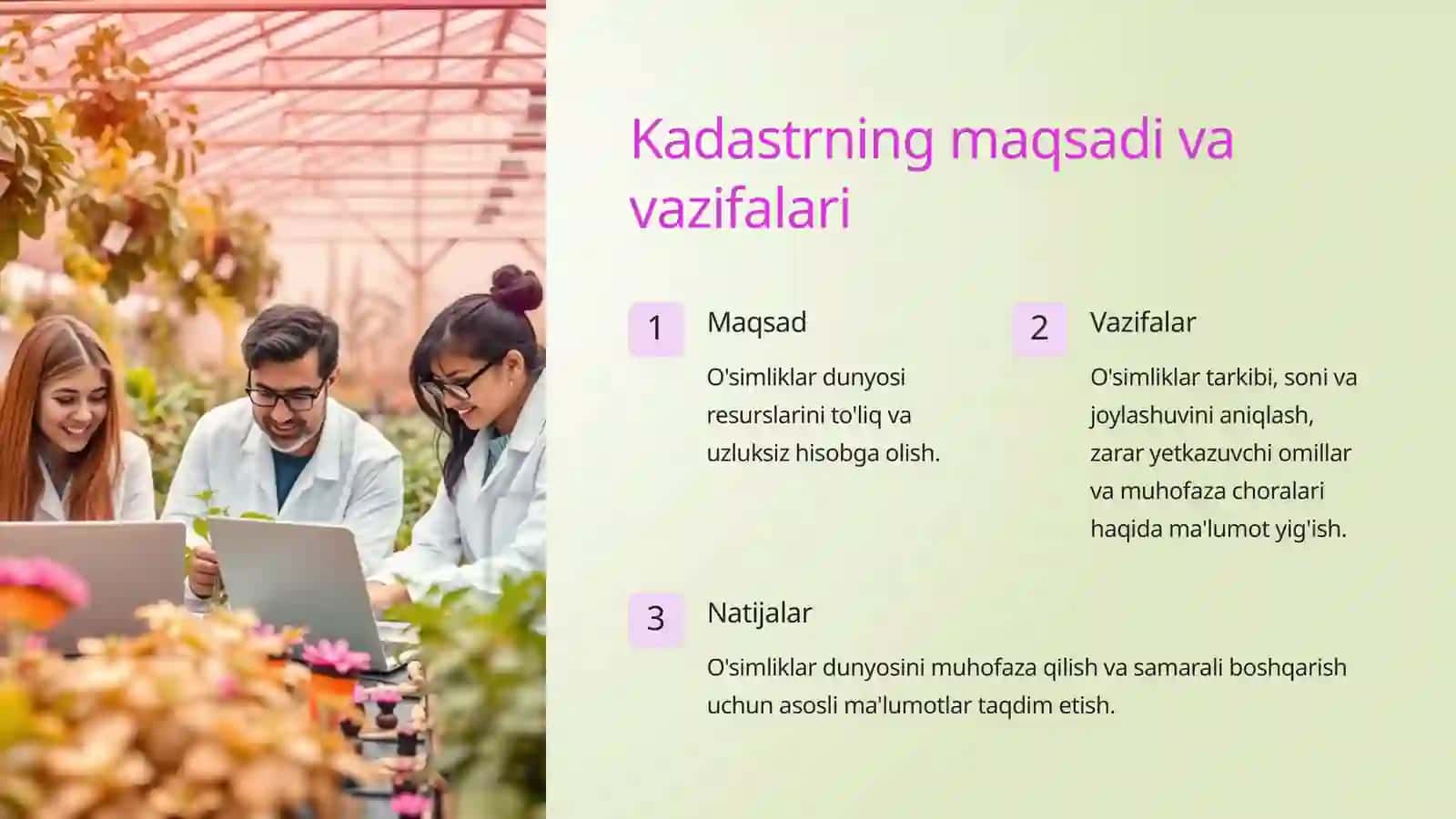 O'simliklar dunyosi obyektlari davlat kadastrini yuritish tartibi 3