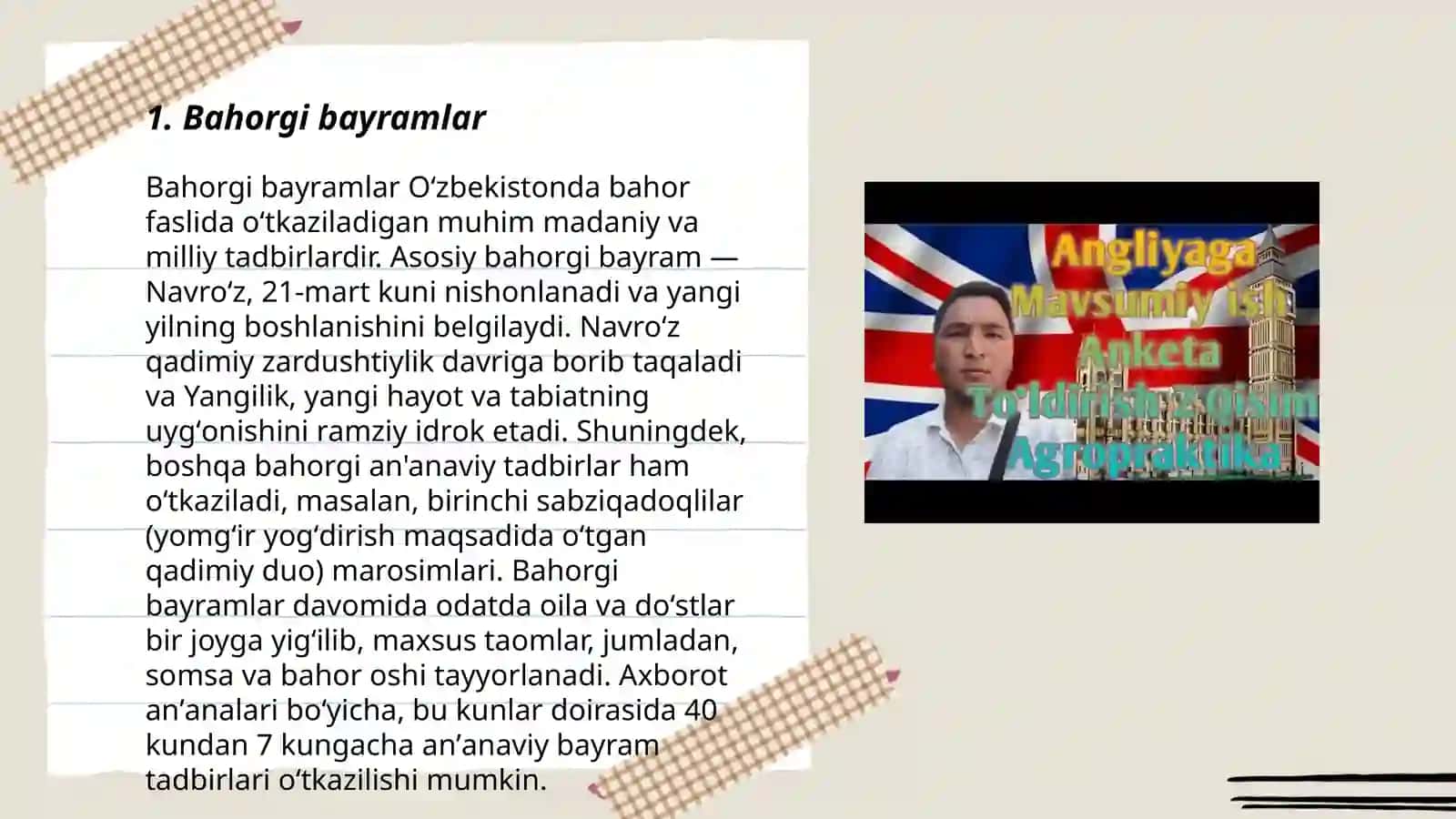 Mavsumiy marosimlar 3
