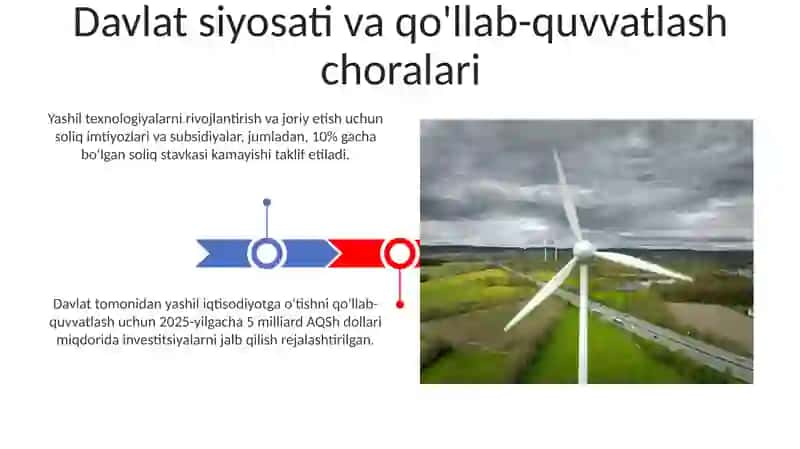 Yashil iqtisodiyotga o'tishga muljalangan maqsad 3