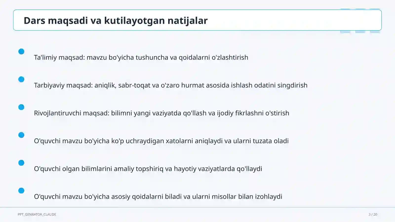 8-sinf Loyihalash: G'oyadan Mahsulotgacha 3