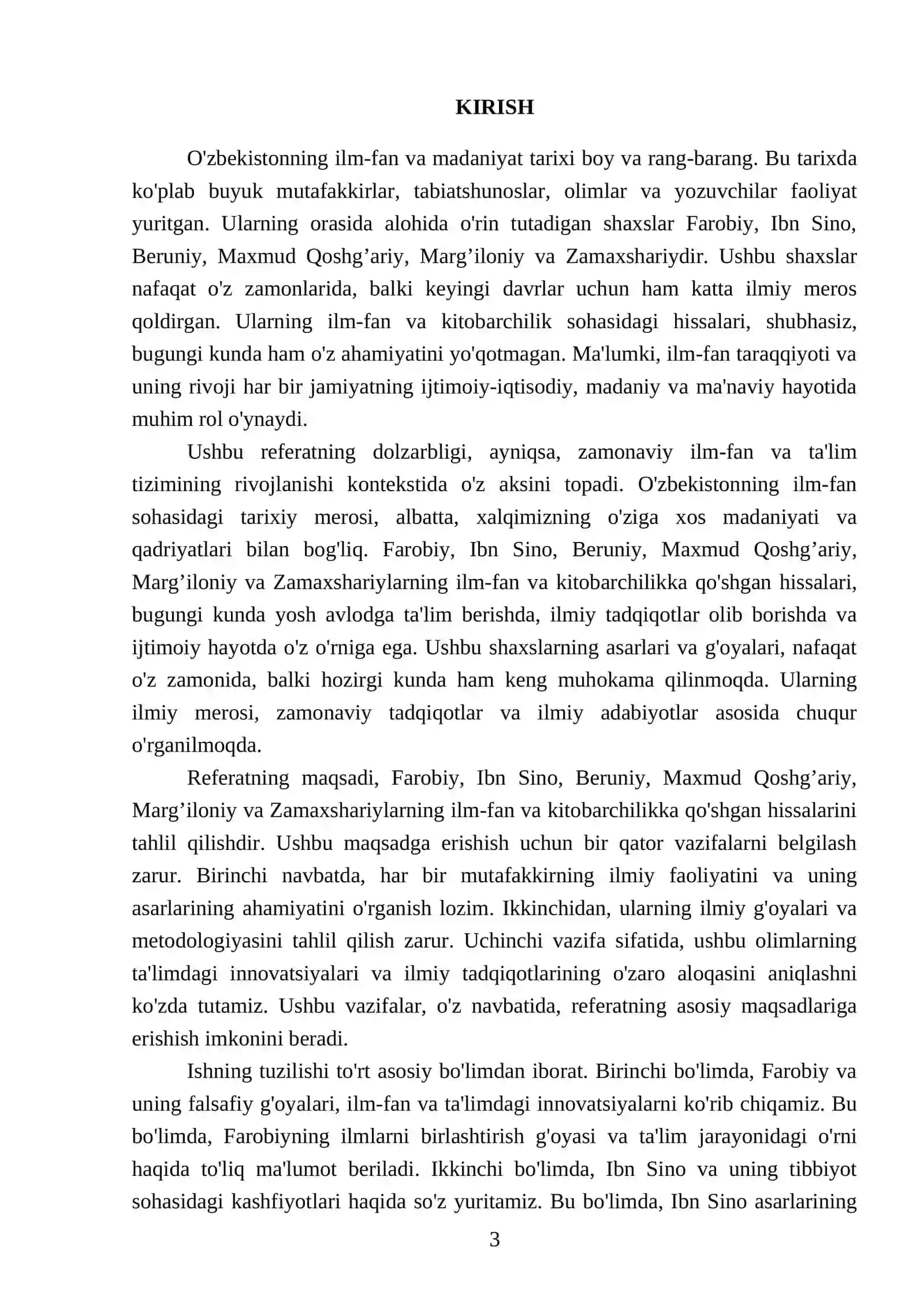 Farobiy, Ibn Sino, Beruniy, Maxmud Qoshg’ariy, Marg’iloniy, Zamaxshariylarning Ilm-Fan va Kitobarchilik 3