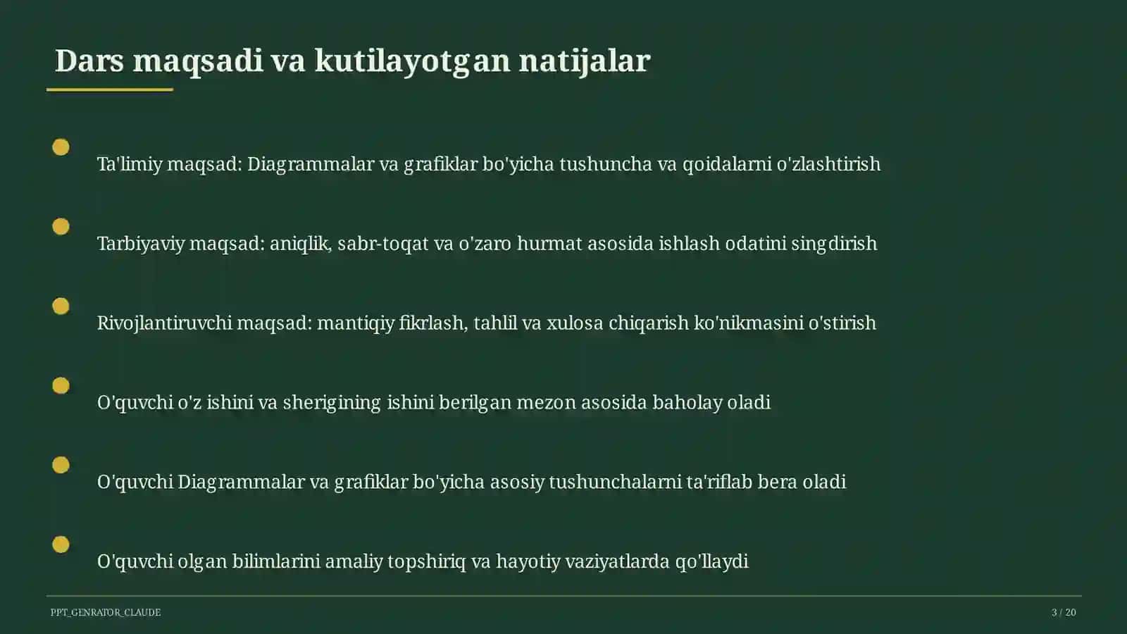 Diagrammalar va grafiklar (6-sinf) 3