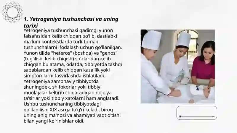 Xozirgi zamon tibbiyotida yetrogeniya muammolari 3