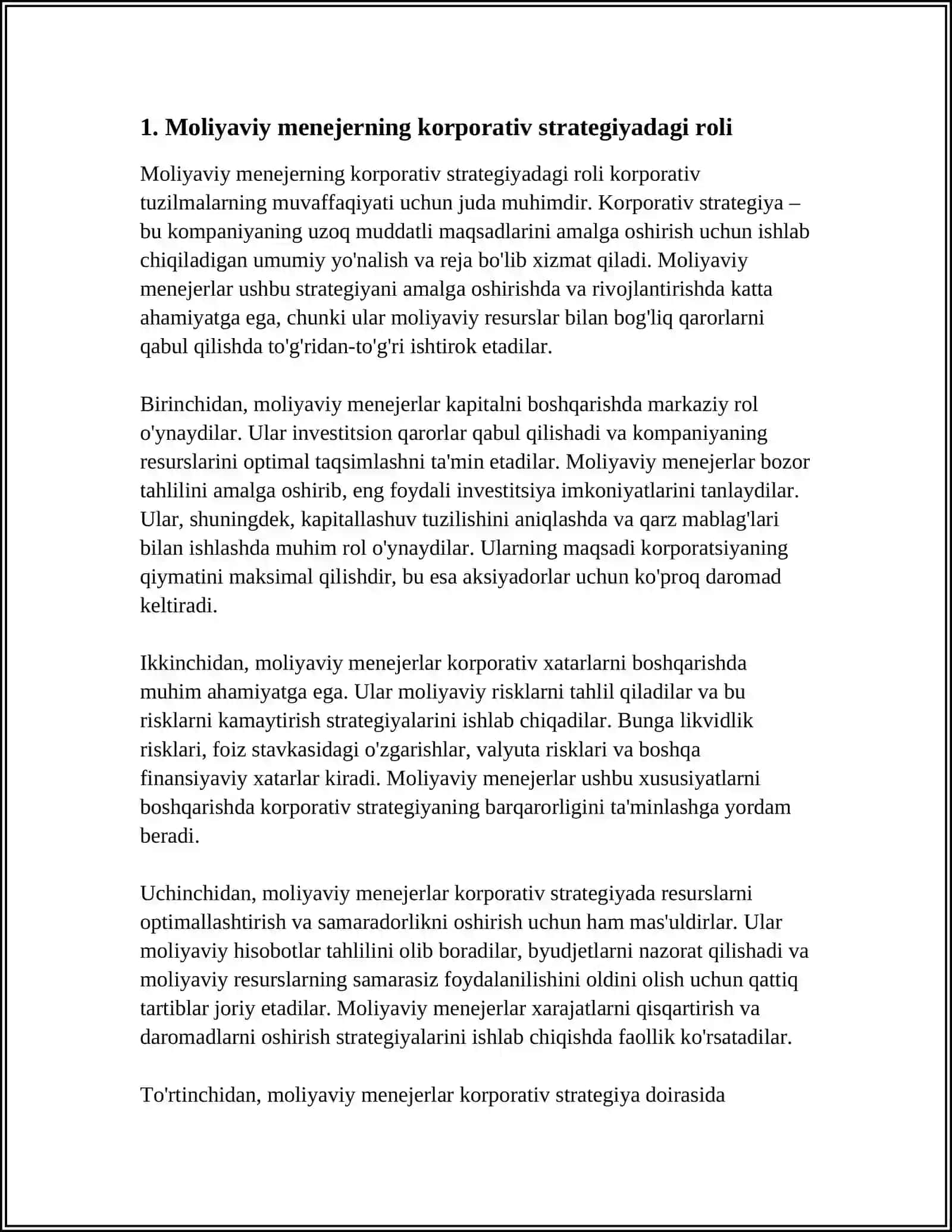 KORPORATIV TUZILMALARDA MOLIYAVIY MENEJERNING ROLI 3