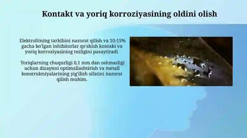 Kontakt va yoriq korroziyasi 3