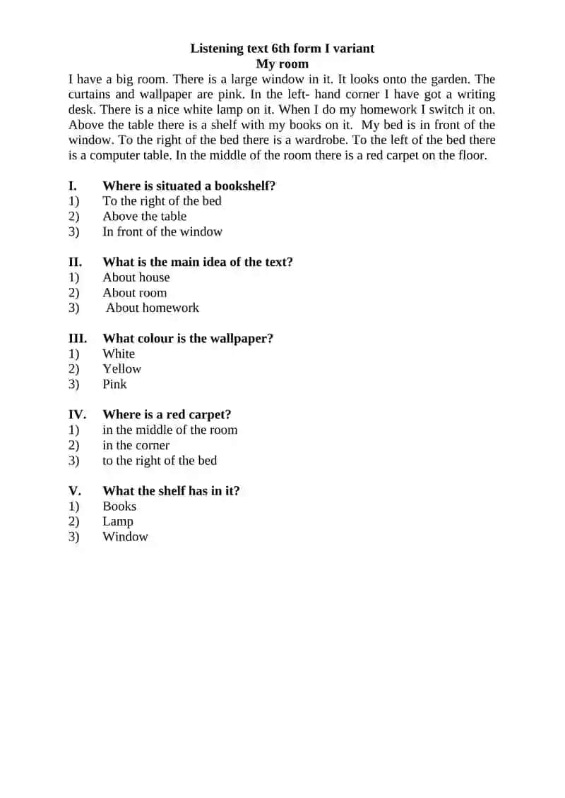 6-sinf Test 3