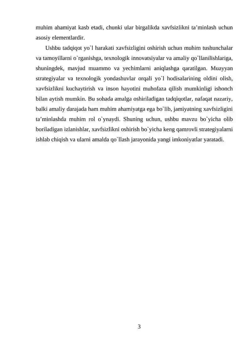 Yo`l xarakati xavfsizligini oshirish strategiyalari 3