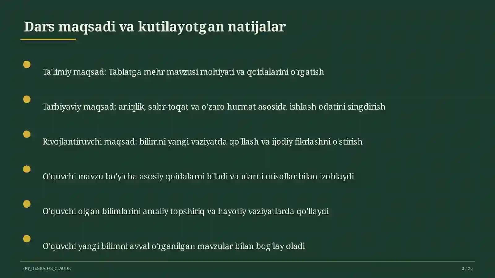 Tabiatga mehr (3-sinf) 3