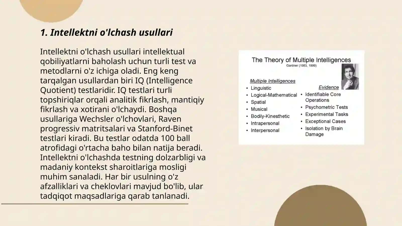 Intellekt va kreativlik nazariyalari 3