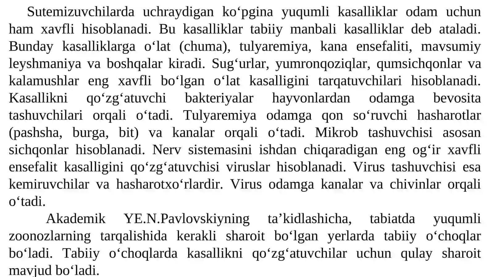 SUTEMIZUVCHILAR (MAMMALIA) YOKI DARRANDALAR (THERIA)SINFI 3