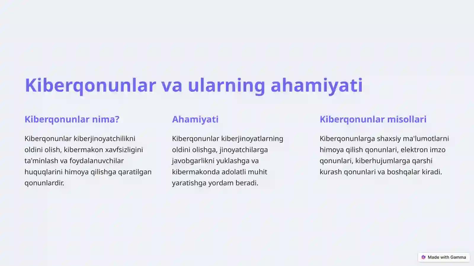 Kiberjinoyatchilik, Kiberqonunlar va Kiberetika 3